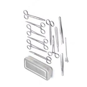 Ensemble d'instruments de chirurgie mineure de haute qualité, norme allemande, 13 pièces avec boîte |   Kit chirurgical de base en acier inoxydable certifié CE ISO - Product Image 3