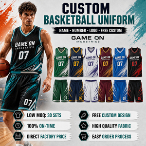 2026 OEM ODM Factory Direct With Private Lable Lightweight Custom Basketball Uniform Sublimated Team Jersey and Shorts Sets - Product Image 1