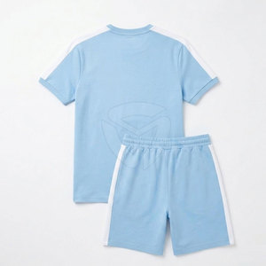 Everyday Comfort Men T-Shirt And Shorts <b>Set</b> Lightweight Two Piece Clothing Perfect For Casual Styling And Daily Movement - Product Image 2