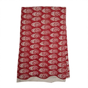 ผ้าฝ้ายพิมพ์ลายบล็อกคุณภาพสูงแบบกำหนดเอง ขายเป็นหลา สำหรับทำเสื้อผ้า กระเป๋า ของใช้ในบ้าน ผ้าปูที่นอน ของตกแต่ง  ออกแบบใหม่ ผ้าอเนกประสงค์ - Product Image 1