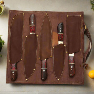 Damascus Steel Chef <b>Knife</b> <b>Set</b> Multi Purpose Kitchen <b>Knife</b> Collection for Home Cooking Restaurant Food Preparation Catering - Product Image 5