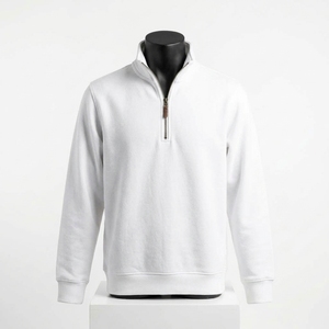 Sudadera con Cierre de Cremallera de Estilo Moderno para Hombre, Sudadera Lisa de Algodón, Ropa Personalizada, Sudadera con Cierre de Cremallera a la Moda - Product Image 1
