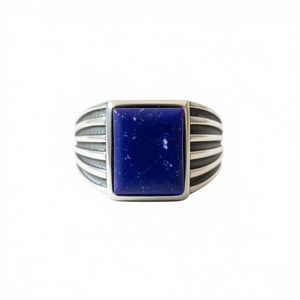Fine 6.2 Grams <b>Lapis</b> Signet <b>Ring</b> - Product Image 2