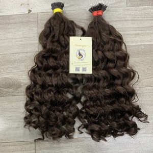 Extensiones de Cabello Humano Virgen Crudo con Microchip y Queratina I-Tip, Alineadas con la Cutícula, de la Mejor Calidad, al por Mayor, Directamente de Fábrica - Product Image 2