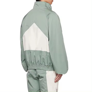 Men Polyester Nylon Windbreaker Short Tracksuit Zipper Jackets and Shorts Two Piece Set OEM <b>Wind</b> <b>Breaker</b> Sets Windproof - Product Image 3