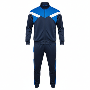 Survêtement de football pour homme personnalisé 100% polyester respirant, séchage rapide, impression sublimée, nom du joueur, manches courtes, col rond - Product Image 1