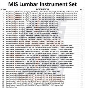 ชุดเครื่องมือกระดูกสันหลัง MIS 2024 Phantom ML MIS กระดูกสันหลังชุดเครื่องมือสมบูรณ์พร้อมคุณภาพเยอรมันสําหรับขาย - Product Image 4