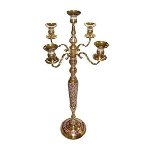 Classic design cast aluminum EPL 5 Arm Candelabra 2 <b>Feet</b> Candle Holder Decorative Wedding Centerpiece customization options - Product Image 1
