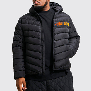 Men's Waterproof <b>Packable</b> Down <b>Jacket</b> Hooded Lightweight Puffer Insulated Coat with Zipper Closure Regular Fit Men's Windbreaker - Product Image 6