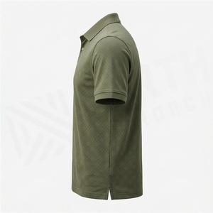 เสื้อโปโลถักแบบซิปครึ่งตัวสำหรับผู้ชาย ระบายอากาศได้ดี เนื้อผ้าเบาสบาย เหมาะสำหรับเล่นกอล์ฟ สีสันปรับแต่งได้ พรีเมียม แอคทีฟแวร์ - Product Image 3