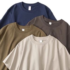 Nouveau Design Hommes T-Shirt 100% Coton Séchage Rapide Respirant O-cou Solide Imprimé Motif Casual Court Fil Teint Lavé Techniques - Product Image 1