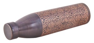 Decorative Modern Copper Etched <b>1</b> <b>Litre</b> Stocked Gift <b>Bottle</b> for Lifestyle Wellness Corporate Gifting Wholesale Export - Product Image 2