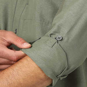 Chemise de pêche à manches longues boutonnée pour homme, UPF 30, chemise tactique de chasse ventilée - Product Image 3