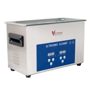 Nettoyeur à ultrasons VietSkymen 6,5 L avec chauffage 180 W, machine de nettoyage sonique en acier inoxydable SUS304 pour laboratoire dentaire et bijoux VS-31A - Product Image 4
