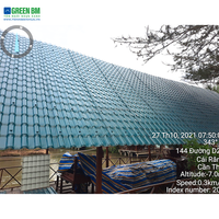 Matériaux de construction vietnamiens ASA Emboss 1050mm Telha Pvc Colonial Tejas Para Techo Feuille de toiture en PVC Tuile espagnole