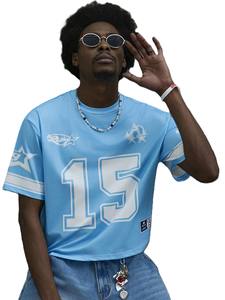 Camiseta Deportiva Unisex de Fútbol Americano, Talla Grande, Manga Corta, Número 15, Diseño Gráfico en la Parte Delantera, Transpirable, Antibacteriana, de Secado Rápido - Product Image 5