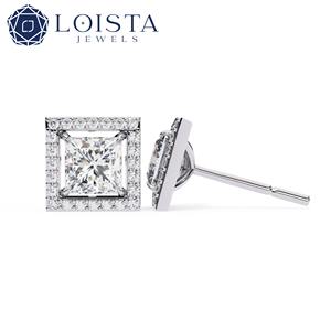 Boucles d'oreilles en diamant cultivé en laboratoire certifié IGI Gia Betterstar HPHT CVD, boucles d'oreilles en or 14k 18k, bijoux en diamant cultivé en laboratoire - Product Image 1