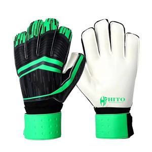 Gants de gardien de but, paume avant en latex allemand, dos en silicone injecté et impression par sublimation, coupe hybride, sangle élastique attachée - Product Image 3