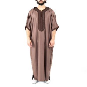 Thobe saoudien sur mesure – Dishdasha en coton respirant de haute qualité pour hommes - Product Image 5