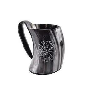 Chope à bière vintage en corne de buffle faite à la main - Portable pour le camping et les activités de plein air, cadeau idéal pour les mariages, les fêtes et la décoration intérieure - Product Image 6