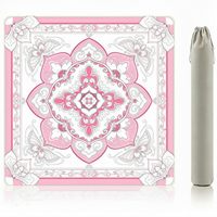 Tapis de Mahjong Pliable Personnalisé en Caoutchouc 80cm Carré, Motif Tuiles, Impression UV, OEM, Marque Privée, Housse de Table pour Acheteurs de Marques CRD