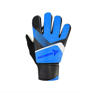 Daizen Star Football Goalkeeper Gloves Full Finger Non Slip Breathable Adjustable Wrist Strap <b>Hook</b> Loop Closure PU Material - Product Image 2