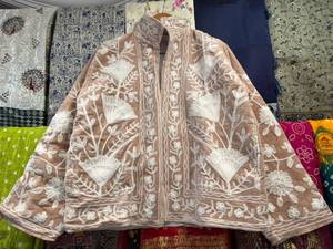 Hand Made <b>Velvet</b> Suzani Quilted Breathable Jacket Boho Inner Cotton Embroidered Floral Bohemian Style Winter <b>Coat</b> Street Wear - Product Image 1