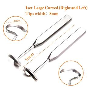 เครื่องมือแยกกระดูกอ่อนแบบโค้ง ทำจากสแตนเลสคุณภาพพรีเมียม ใช้งานด้วยมือ  สำหรับด้านขวาและด้านซ้าย  ขนาดปรับแต่งได้  รุ่น Coastal Rib Elevator - Product Image 4