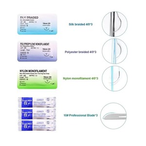 Best Selling Customized Complete PVC Silicon <b>Suture</b> Practice Training <b>Kit</b> for Medical Students with Durable Skin Pad For Sale - Product Image 3