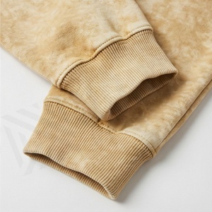 Custom Made Mens Acid <b>Wash</b> Tracksuit Plus Size Casual Wear Solid Fleece Sweatshirt Printed Logo Rhinestone <b>Tech</b> Apparel - Product Image 6