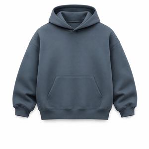 Sweat-shirt à capuche en molleton pour homme, manches classiques, 100 % coton, couleur unie, coupe ample, poche avant, décontracté, pour l'hiver, respirant, ODM - Product Image 1