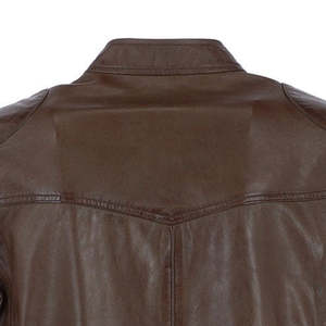 Veste de moto en cuir suédé de mouton pour homme, sur mesure, col montant, logo sur le devant, prix de gros, Sialkot, Pakistan - Product Image 6