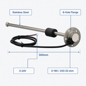 เกจวัดระดับน้ำมันเชื้อเพลิงทางทะเลสแตนเลสขนาด 300 มม. - Product Image 5