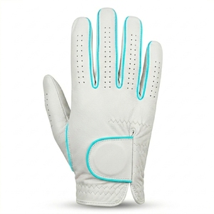 Custom Left Hand Golf <b>Glove</b> Cabretta Leather Breathable Flexible Fit Modern Graphic Design OEM ODM Supplier Low MOQ - Product Image 1