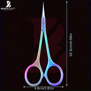 Ciseaux à cuticules en acier inoxydable à pointe fine, pour éliminer les peaux mortes, outils de manucure et pédicure de haute précision pour salon de manucure et usage domestique - Product Image 5