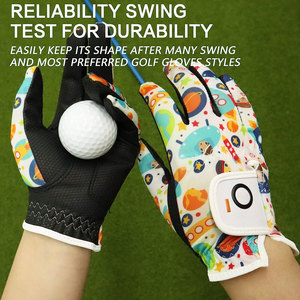Gants de golf professionnels blancs et noirs pour droitiers et gauchers, adhérence imbattable, antidérapants, séchage rapide, gants de golf Polo confortables - Product Image 4
