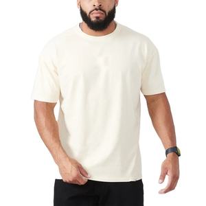 Camiseta 100% algodón para hombre, corte holgado, estampada, 2026, personalizada, venta al por mayor, con logo impreso, manga larga, camiseta de algodón lisa para hombre - Product Image 2