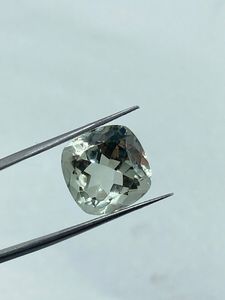 Pierre précieuse en améthyste verte naturelle de haute qualité, pierre brute, 11,15 carats, 14 mm, couleur verte, fabrication de bijoux - Product Image 1