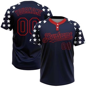 Maillot de baseball personnalisé respirant, séchage rapide, léger, uniforme sportif d'équipe avec impression personnalisée du numéro et du nom - Product Image 1