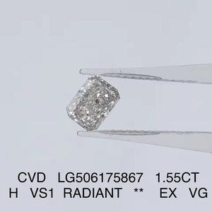 เพชรแล็บโกรว์ Luxeshine 1.55 กะรัต รูปทรงเรเดียนท์ ได้รับการรับรองจาก IGI ผลิตด้วยวิธี HPHT CVD คุณภาพการเจียระไนเยี่ยม สีสวยงาม - Product Image 2
