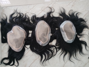 Indian Remy 8x6 <b>Mens</b> Patch 100% Human Virgin <b>Hair</b> Silk Base Natural Wave High Quality - Product Image 1