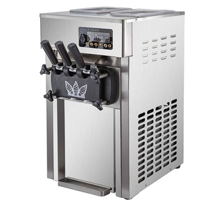 Nouvelle machine à glace et sorbet électrique haute productivité 3 saveurs, 220V, en acier inoxydable, pour usage domestique et professionnel - Product Image 6