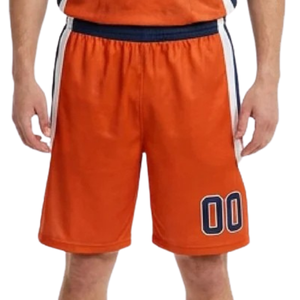 Ensemble d'uniformes de basketball personnalisés pour hommes, maillot sans manches col en V, short avec empiècements latéraux blancs, numéros bleu marine, kits de tenues d'équipe en gros - Product Image 3