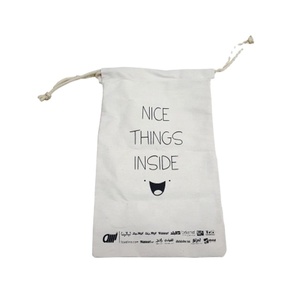 Bolsa con cordón de muselina de algodón natural promocional ecológica personalizada para embalaje - Product Image 1