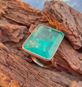 Sterling Silver Paraiba Tourmaline <b>Ring</b> <b>Crystal</b> Gemstone Luxury Handmade Jewelry Elegant Gift Women - Product Image 2