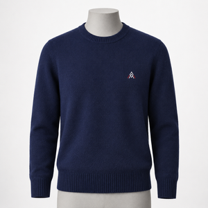 Pull en cachemire pour homme de qualité supérieure, col rond, respirant, anti-rides, hiver, uni, offrant une chaleur légère, texture douce, classique - Product Image 1
