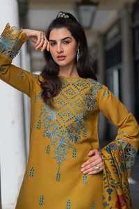 <b>Women</b> Traditional Embroidered <b>Kurta</b> Set Cotton Ankle Length Casual Wear India Pakistan Regular Fit Winter Season 2026 - Product Image 2