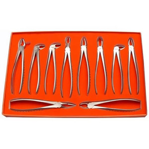 GOVENZA INTERNATIONAL GI-FK-6381 Kit de Pinzas de Extracción Dental Manuales de Acero Inoxidable con Empuñadura Ergonómica, Instrumento Quirúrgico - Product Image 1