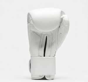 ถุงมือชกมวยหนังวัวแท้สีขาวคุณภาพสูง OEM ขายดี HOMIZON ENTERPRISES ปลอดภัยต่อสิ่งแวดล้อม ขายส่ง - Product Image 4