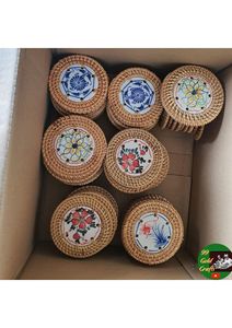 High Quality Natural Rattan Handmade Charger Plate Decorative Woven Placemats Durable <b>Table</b> <b>Mats</b> for Hospitality Supplies Home - Product Image 4